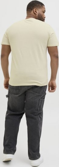 Jack & Jones Anatomy Skull Crew Neck T-Shirt Antique White - Trička - Trička nadměrné velikosti - 2XL-14XL