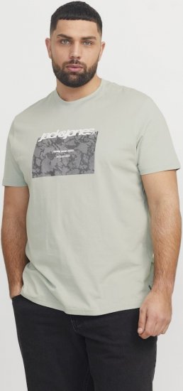 Jack & Jones Tarmac Camo Crew Neck T-Shirt Green - Trička - Trička nadměrné velikosti - 2XL-14XL