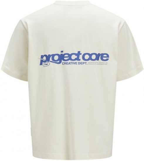 Jack & Jones Union Front & Back Print Crew Neck T-Shirt Yellow - Trička - Trička nadměrné velikosti - 2XL-14XL