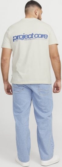 Jack & Jones Union Front & Back Print Crew Neck T-Shirt Yellow - Trička - Trička nadměrné velikosti - 2XL-14XL