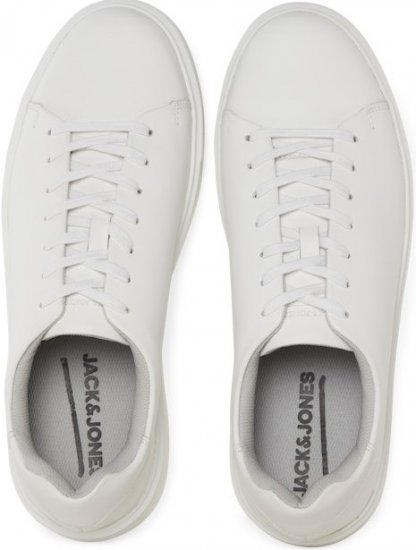 Jack & Jones Stockholm Leather Sneakers Bright White/Leather - Pánská obuv 40-52 - 