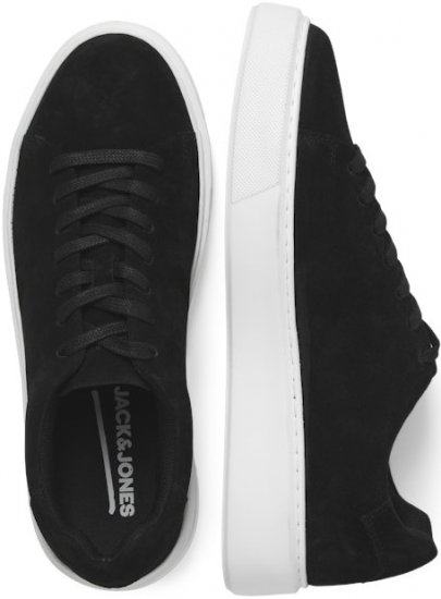 Jack & Jones Stockholm Leather Sneakers Black/Suede - Pánská obuv 40-52 - 