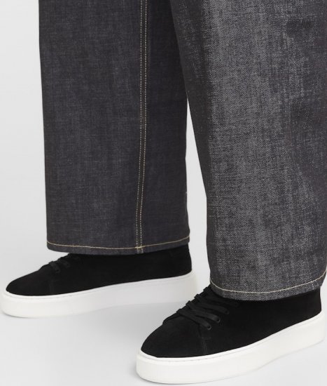 Jack & Jones Stockholm Leather Sneakers Black/Suede - Pánská obuv 40-52 - 