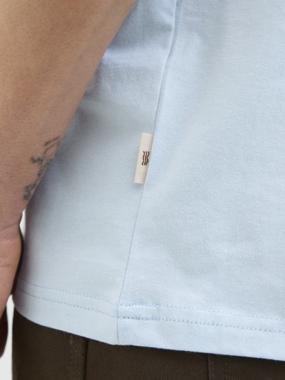 Jack & Jones Vira Branding Crew Neck T-Shirt Skyway - Trička - Trička nadměrné velikosti - 2XL-14XL