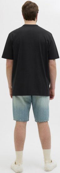 Jack & Jones Hydra Crew Neck T-Shirt Black - Trička - Trička nadměrné velikosti - 2XL-14XL