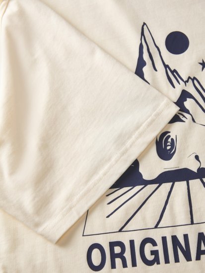 Jack & Jones Bellagio Collage Crew Neck T-Shirt Antique White - Trička - Trička nadměrné velikosti - 2XL-14XL