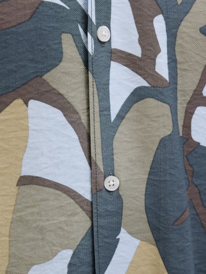 Jack & Jones Vira Marshall AOP Short Sleeve Shirt Silver Sage - Košile - Košile 2XL-10XL