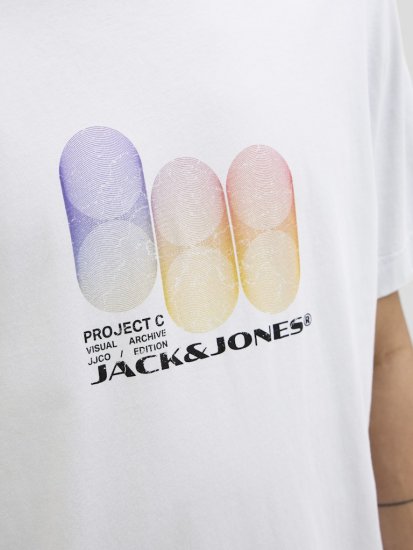 Jack & Jones Calma Crew Neck T-Shirt Gray Dawn - Trička - Trička nadměrné velikosti - 2XL-14XL