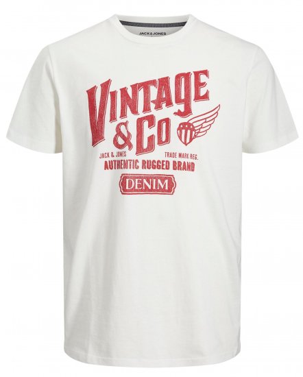 Jack & Jones JJAARON T-Shirt Light Beige - Trička - Trička nadměrné velikosti - 2XL-14XL