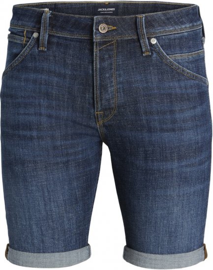 Jack & Jones Rick Fox Shorts GE 237 Blue Denim - Šortky - Šortky Nadměrné Velikosti W40-W60