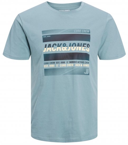 Jack & Jones JCOARC T-Shirt Light Blue - Trička - Trička nadměrné velikosti - 2XL-14XL