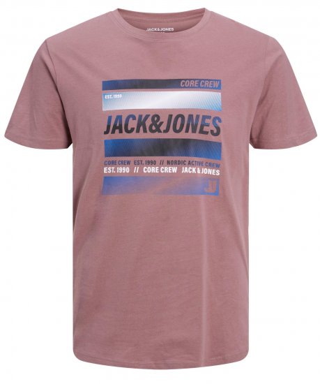 Jack & Jones JCOARC T-Shirt Twilight Mauve - Trička - Trička nadměrné velikosti - 2XL-14XL