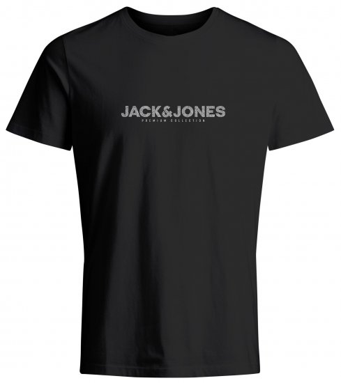 Jack & Jones JPRBLABOOSTER T-Shirt Black - Trička - Trička nadměrné velikosti - 2XL-14XL