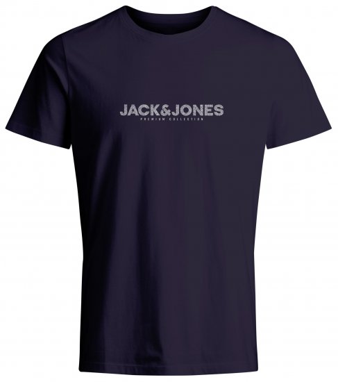 Jack & Jones JPRBLABOOSTER T-Shirt Navy - Trička - Trička nadměrné velikosti - 2XL-14XL