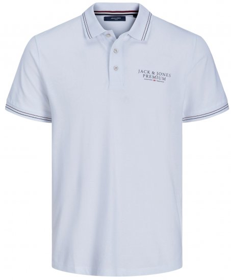 Jack & Jones JPRBLUARCHIE Polo White - Polokošile - Polokošile 2XL-8XL - Trička s límečkem 2XL-8XL
