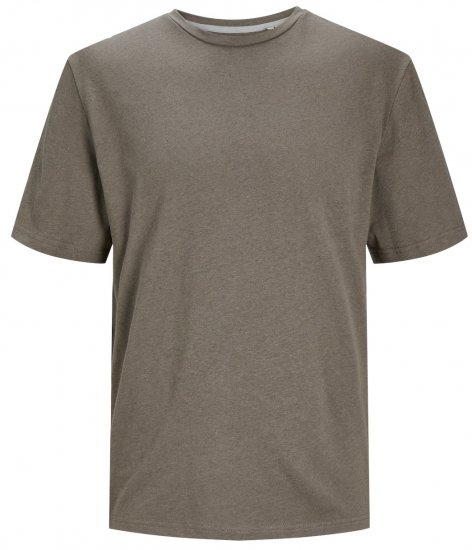 Jack & Jones JPRCC SOFT Linen Blend T-Shirt Falcon - Trička - Trička nadměrné velikosti - 2XL-14XL