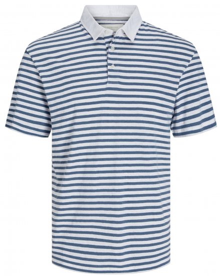 Jack & Jones JPRCC Soft Linen Blend Polo Bright White - Polokošile - Polokošile 2XL-8XL - Trička s límečkem 2XL-8XL