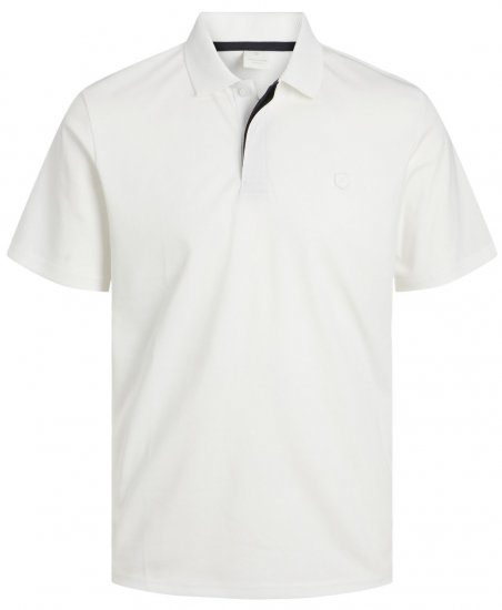 Jack & Jones Rodney Short Sleeve Polo White - Polokošile - Polokošile 2XL-8XL - Trička s límečkem 2XL-8XL