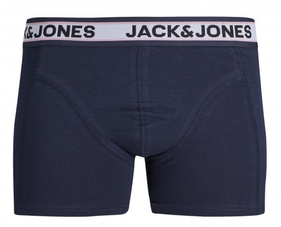 Jack & Jones JACMARCO SOLID Trunks 3-Pack Coronet Blue - Spodní prádlo - Spodní Prádlo Nadměrné Velikosti 2XL-8XL