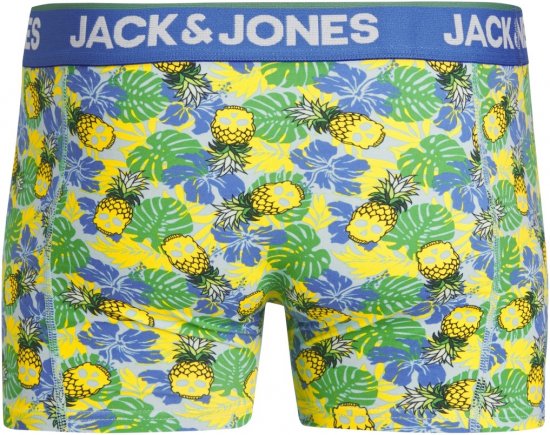 Jack & Jones JACPINEAPPLE SKULL TRUNKS 3 PACK Palace Blue - Spodní prádlo - Spodní Prádlo Nadměrné Velikosti 2XL-8XL