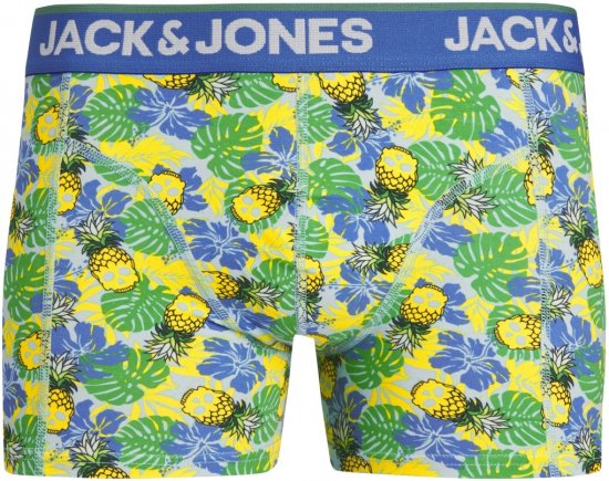 Jack & Jones JACPINEAPPLE SKULL TRUNKS 3 PACK Palace Blue - Spodní prádlo - Spodní Prádlo Nadměrné Velikosti 2XL-8XL