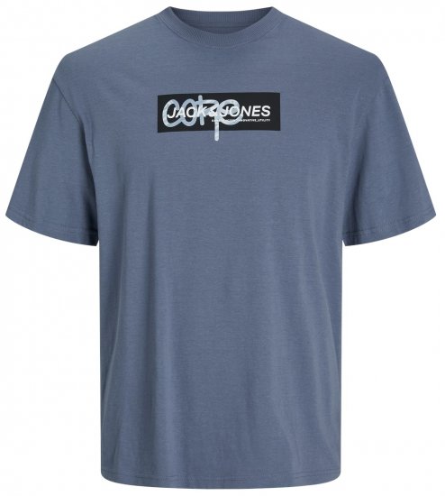 Jack & Jones JCOSUMMER PRINT T-Shirt Flint Stone - Trička - Trička nadměrné velikosti - 2XL-14XL