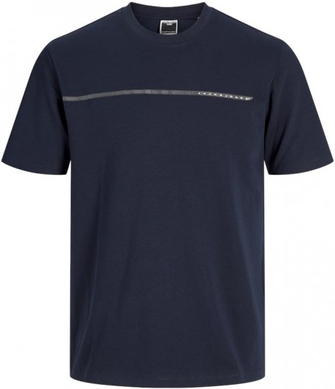 Jack & Jones FUSION Full Branding T-Shirt Sky Captain - Trička - Trička nadměrné velikosti - 2XL-14XL