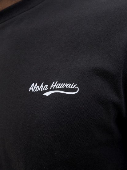 Jack & Jones Zekiel Crew Neck T-Shirt Black - Trička - Trička nadměrné velikosti - 2XL-14XL