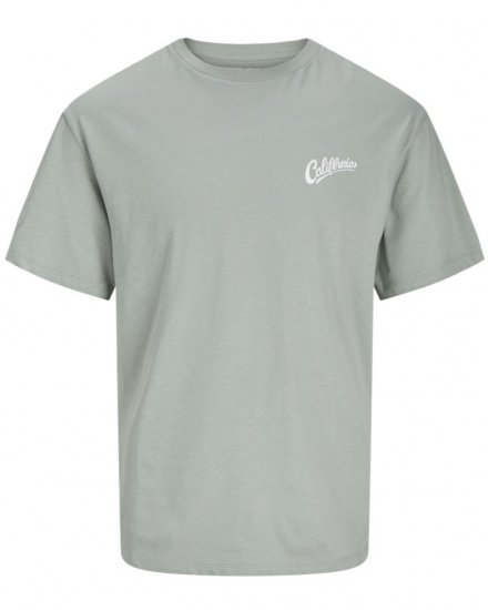 Jack & Jones Zekiel Crew Neck T-Shirt Iceberg Green - Trička - Trička nadměrné velikosti - 2XL-14XL