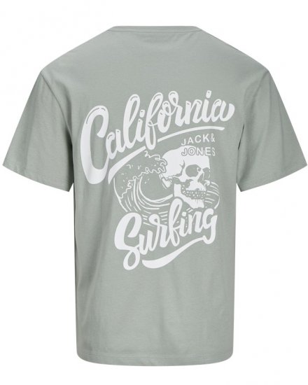 Jack & Jones Zekiel Crew Neck T-Shirt Iceberg Green - Trička - Trička nadměrné velikosti - 2XL-14XL