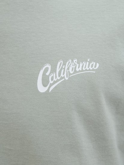 Jack & Jones Zekiel Crew Neck T-Shirt Iceberg Green - Trička - Trička nadměrné velikosti - 2XL-14XL