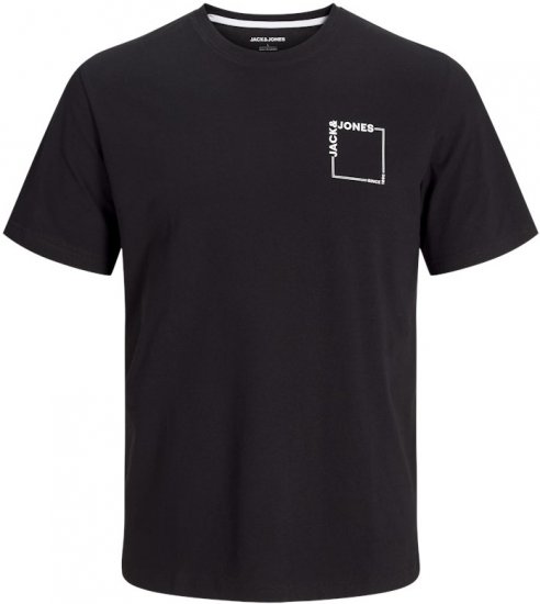 Jack & Jones Verner Crew Neck T-Shirt Black - Trička - Trička nadměrné velikosti - 2XL-14XL