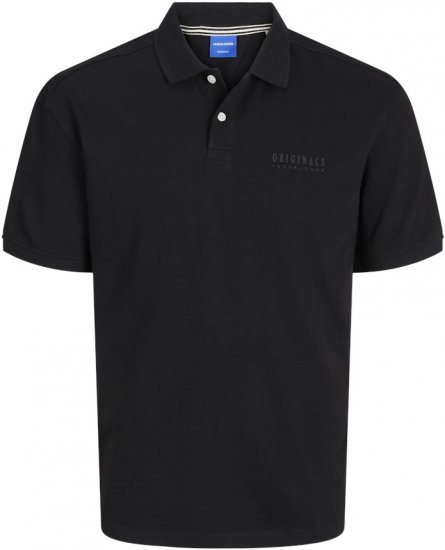 Jack & Jones Frederiksberg Polo Antique Black - Polokošile - Polokošile 2XL-8XL - Trička s límečkem 2XL-8XL