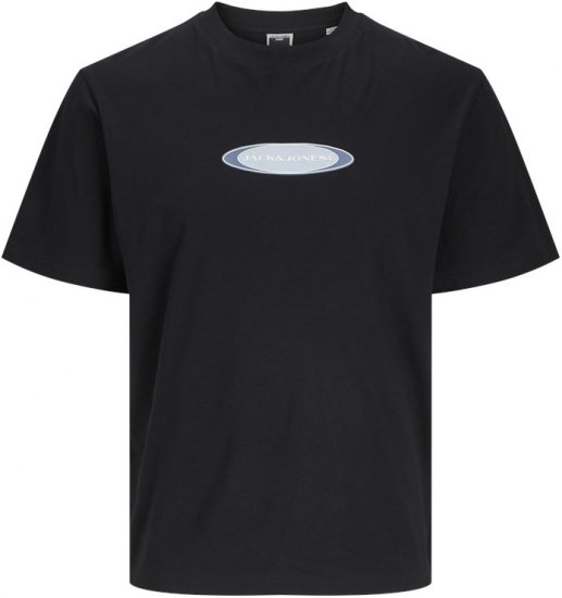 Jack & Jones Pacer Branding Print T-Shirt Black - Trička - Trička nadměrné velikosti - 2XL-14XL