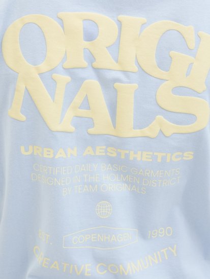 Jack & Jones Tavira Type Crew Neck T-Shirt Skyway - Trička - Trička nadměrné velikosti - 2XL-14XL