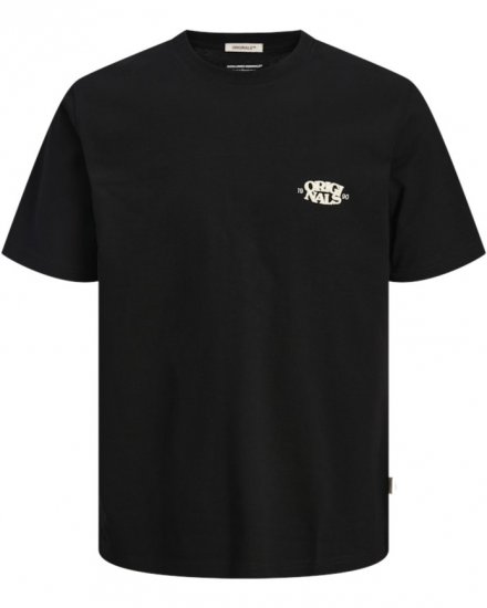  Jack & Jones Tavira Type Crew Neck T-Shirt Black - Trička - Trička nadměrné velikosti - 2XL-14XL