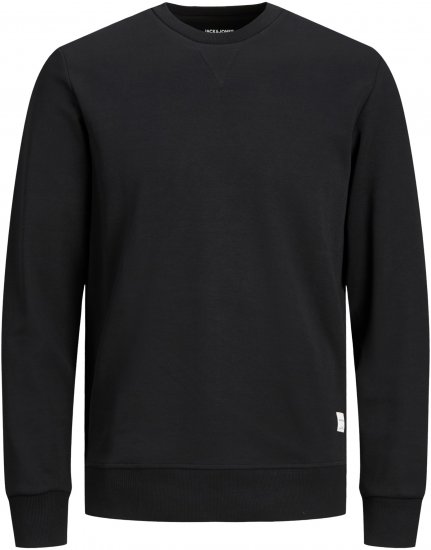 Jack & Jones Basic Sweatshirt Black - Mikiny & mikiny s kapucí - Mikiny & Mikiny s kapucí 2XL-12XL