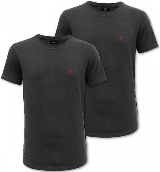 Kangol Jetta T-shirt Black 2-pack - Trička - Trička nadměrné velikosti - 2XL-14XL