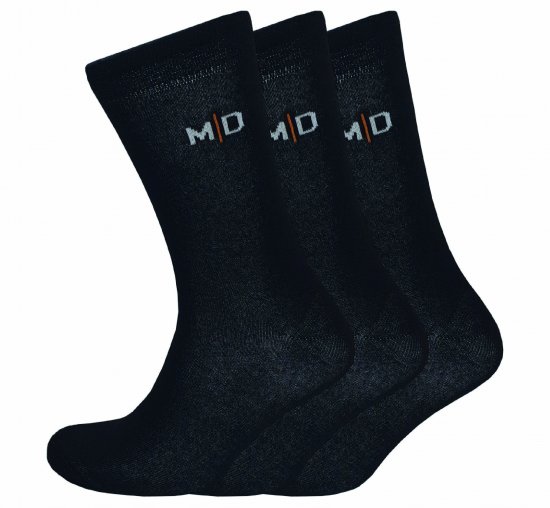 Motley Denim John 3-Pack Socks Black - Spodní prádlo - Spodní Prádlo Nadměrné Velikosti 2XL-8XL