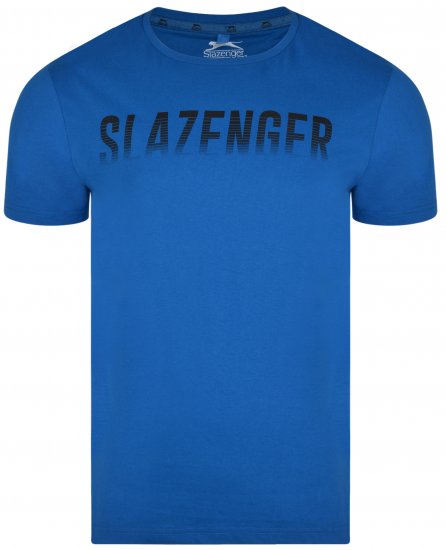 Slazenger Jonathan T-shirt Blue - Trička - Trička nadměrné velikosti - 2XL-14XL