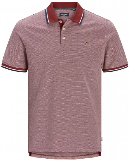 Jack & Jones JPRBLUWIN Polo Red Dahlia - Polokošile - Polokošile 2XL-8XL - Trička s límečkem 2XL-8XL