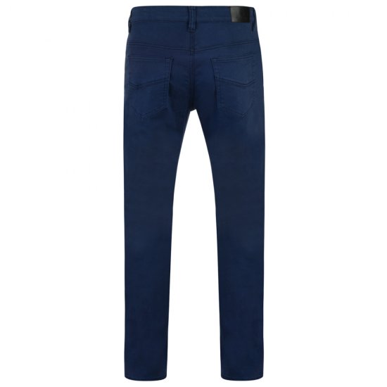 Kam Jeans Alba 5-pocket Stretch Chinos Navy TALL SIZES - PÁNSKÉ OBLEČENÍ MT-6XLT - TALL-velikosti