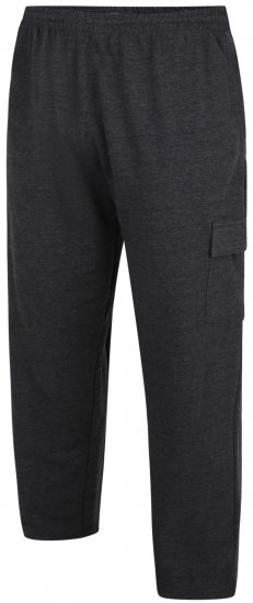 Kam Jeans Lightweight Sweatpants with Cargo pocket Charcoal - Tepláky & kraťasy - Tepláky a Teplákové Kraťasy 2XL-12XL