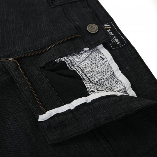 Kam Jeans 264 Slub Weave 5 Pocket Stretch Pants Charcoal - Džíny & kalhoty - Džíny a Kalhoty - W40-W70