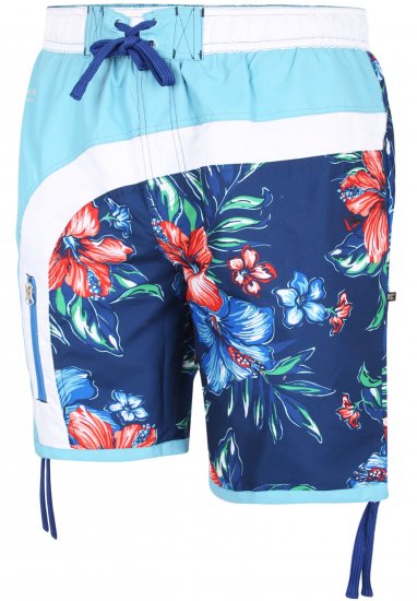 Kam Jeans 3003 Floral Panel Board Swimshorts - Spodní prádlo - Spodní Prádlo Nadměrné Velikosti 2XL-8XL