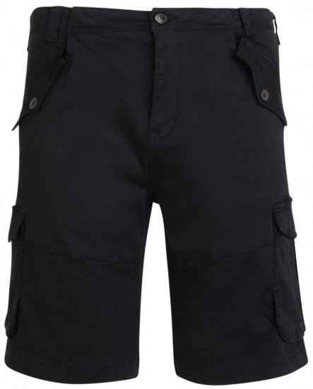 Kam Jeans 320 Cargoshorts Black - Šortky - Šortky Nadměrné Velikosti W40-W60