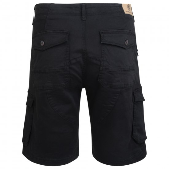 Kam Jeans 320 Cargoshorts Black - Šortky - Šortky Nadměrné Velikosti W40-W60