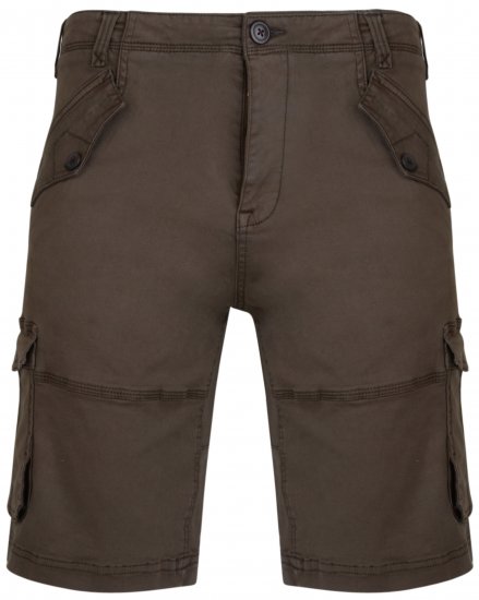 Kam Jeans 320 Cargoshorts Khaki - Šortky - Šortky Nadměrné Velikosti W40-W60