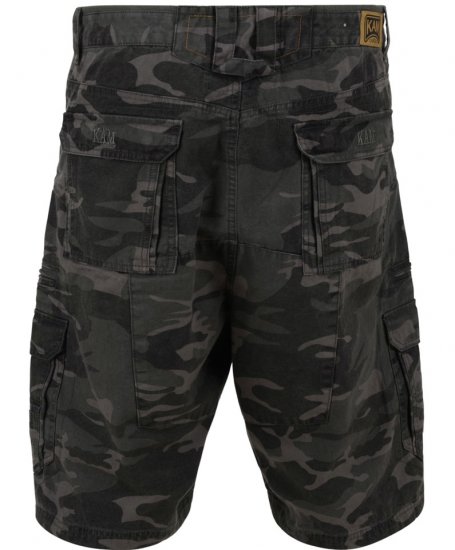 Kam Jeans 329 Short Khaki Camo - Šortky - Šortky Nadměrné Velikosti W40-W60