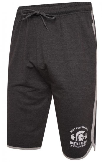Kam Jeans 3308 Gym Jog Shorts Charcoal - Sportovní oblečení - Sportovní Oblečení 2XL-10XL